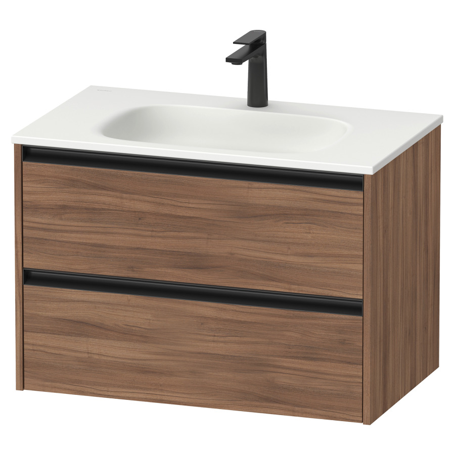 Élément inférieur  Sivida
81 x 55.2 x 48 cm, montage mural
élément de tiroir, 2&nbsp;tiroirs
pour lavabo 102884