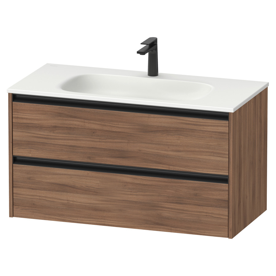 Élément inférieur  Sivida
101 x 55.2 x 48 cm, montage mural
élément de tiroir, 2&nbsp;tiroirs
pour lavabo 102885