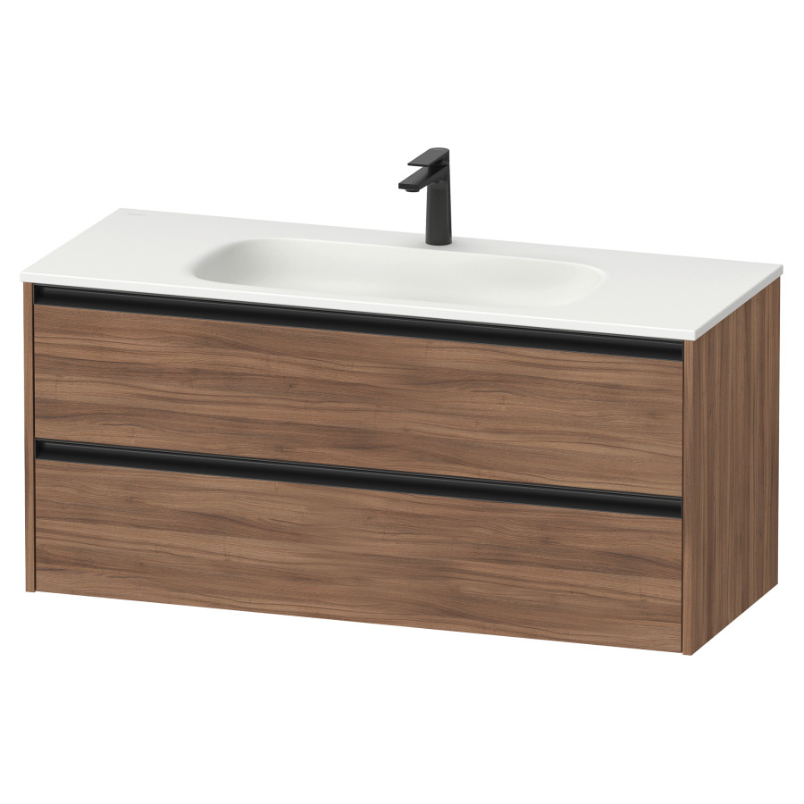 Élément inférieur  Sivida
121 x 55.2 x 48 cm, montage mural
élément de tiroir, 2&nbsp;tiroirs
pour lavabo 102886