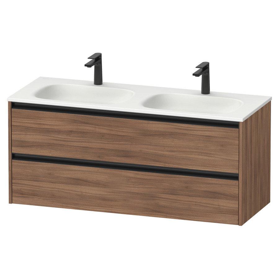 Élément inférieur  Sivida
128 x 55.2 x 48 cm, montage mural
élément de tiroir, 2&nbsp;tiroirs
pour lavabo 102887