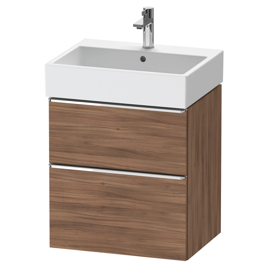 Élément inférieur  D-NEO
58.4 x 62.5 x 44.2 cm, montage mural
élément de tiroir, 2&nbsp;tiroirs
pour lavabo 212379/380