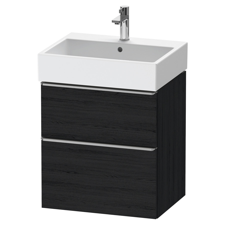 Élément inférieur  D-NEO
58.4 x 62.5 x 44.2 cm, montage mural
élément de tiroir, 2&nbsp;tiroirs
pour lavabo 212379/380