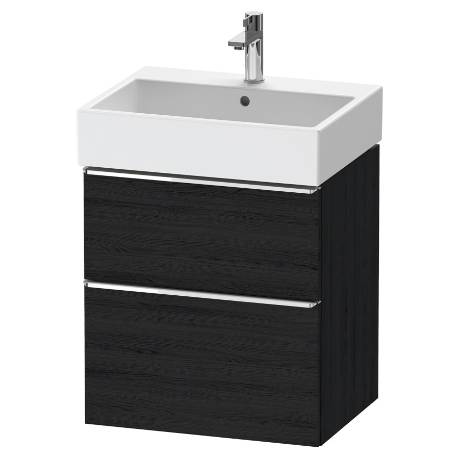 Élément inférieur  D-NEO
58.4 x 62.5 x 44.2 cm, montage mural
élément de tiroir, 2&nbsp;tiroirs
pour lavabo 212379/380