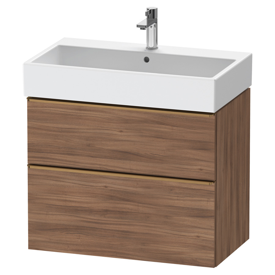 Élément inférieur  D-NEO
78.4 x 62.5 x 44.2 cm, montage mural
élément de tiroir, 2&nbsp;tiroirs
pour lavabo 212383/384
