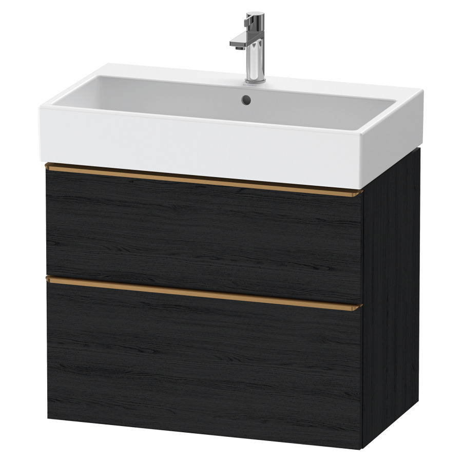 Élément inférieur  D-NEO
78.4 x 62.5 x 44.2 cm, montage mural
élément de tiroir, 2&nbsp;tiroirs
pour lavabo 212383/384
