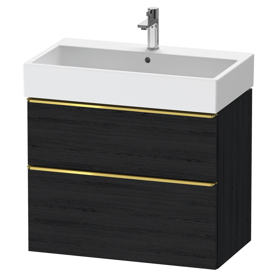 Élément inférieur  D-NEO
78.4 x 62.5 x 44.2 cm, montage mural
élément de tiroir, 2&nbsp;tiroirs
pour lavabo 212383/384