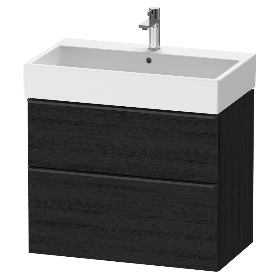 Élément inférieur  D-NEO
78.4 x 62.5 x 44.2 cm, montage mural
élément de tiroir, 2&nbsp;tiroirs
pour lavabo 212383/384