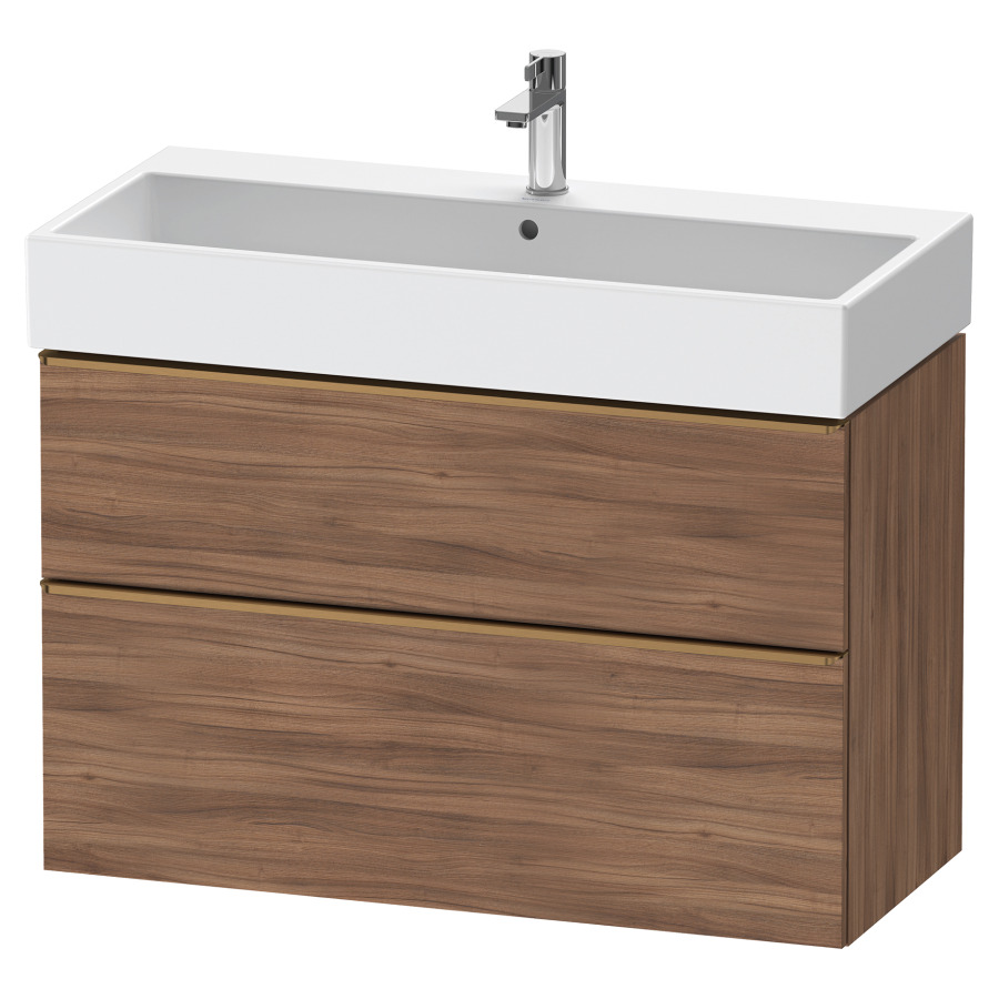 Élément inférieur  D-NEO
98.4 x 62.5 x 44.2 cm, montage mural
élément de tiroir, 2&nbsp;tiroirs
pour lavabo 212387/388