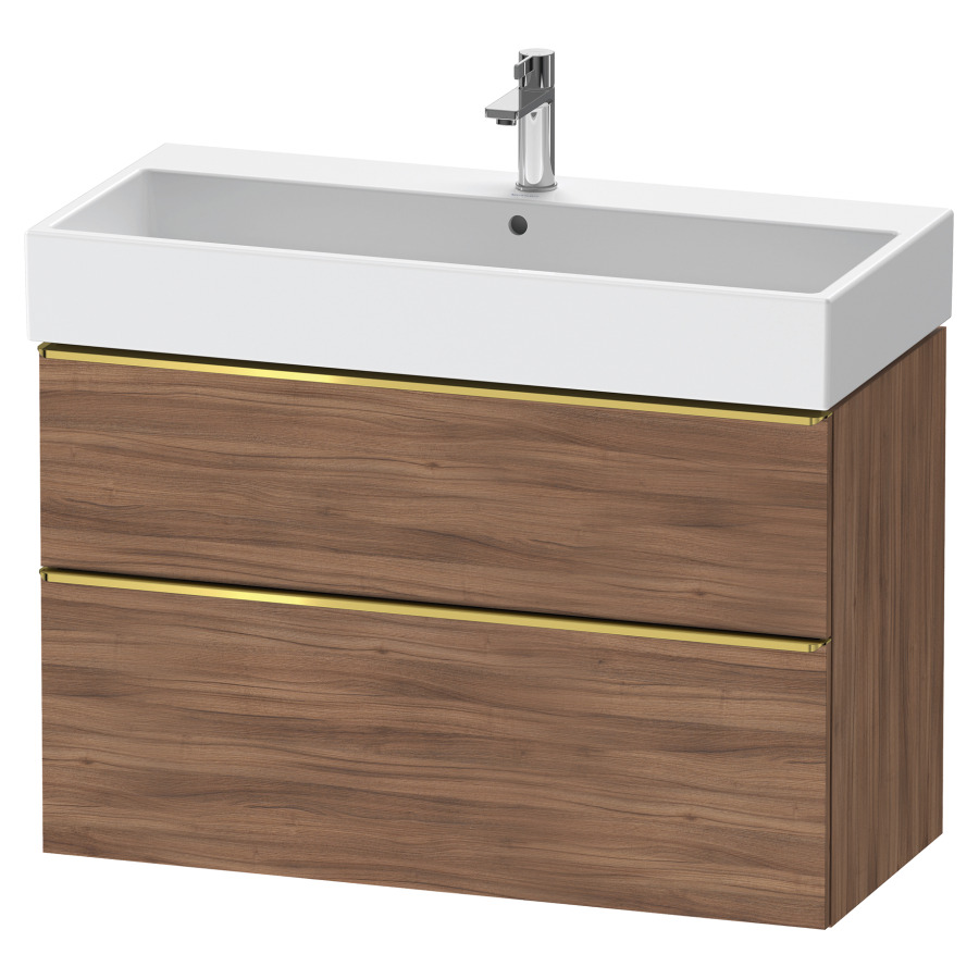Élément inférieur  D-NEO
98.4 x 62.5 x 44.2 cm, montage mural
élément de tiroir, 2&nbsp;tiroirs
pour lavabo 212387/388