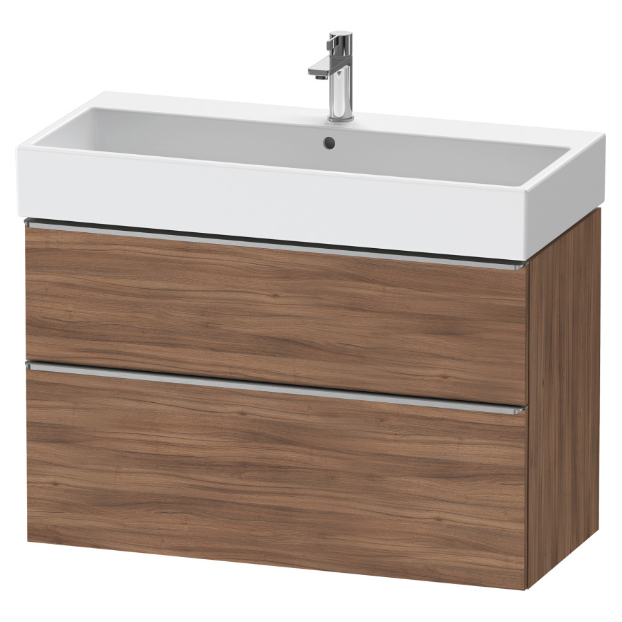 Élément inférieur  D-NEO
98.4 x 62.5 x 44.2 cm, montage mural
élément de tiroir, 2&nbsp;tiroirs
pour lavabo 212387/388