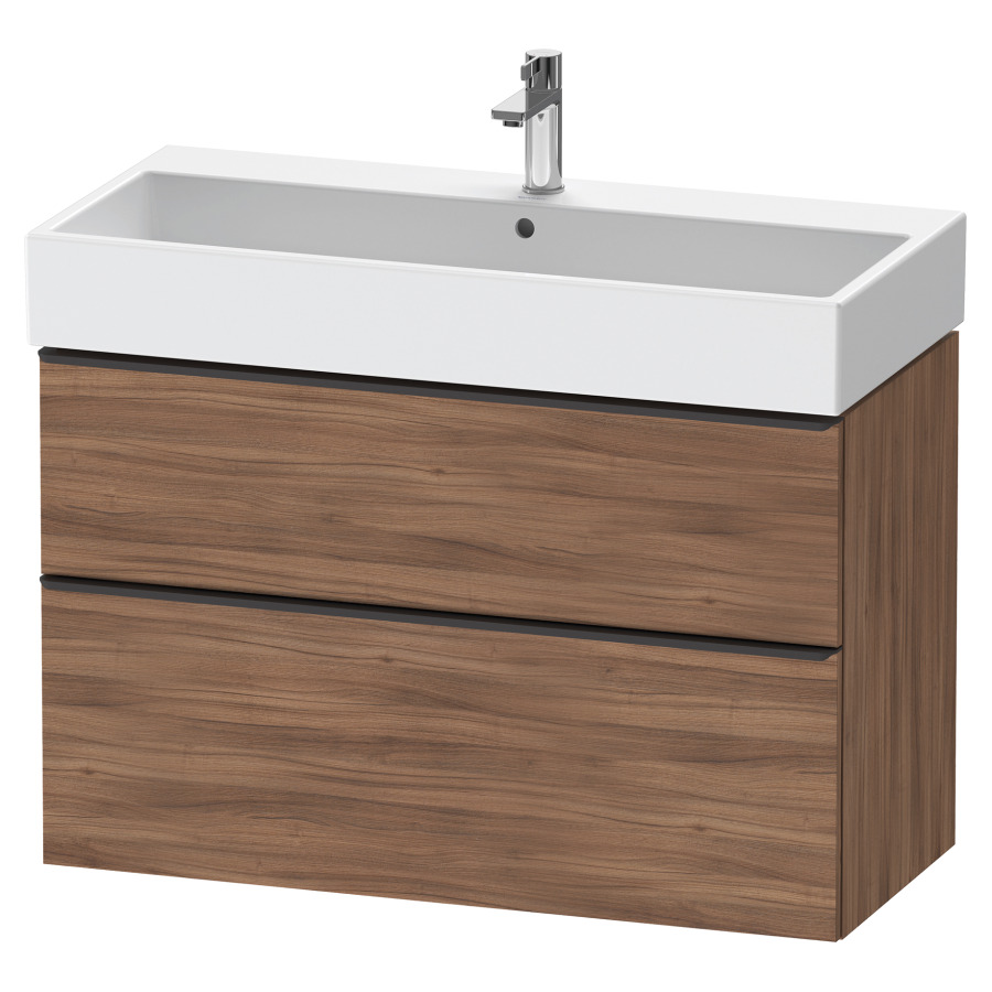 Élément inférieur  D-NEO
98.4 x 62.5 x 44.2 cm, montage mural
élément de tiroir, 2&nbsp;tiroirs
pour lavabo 212387/388
