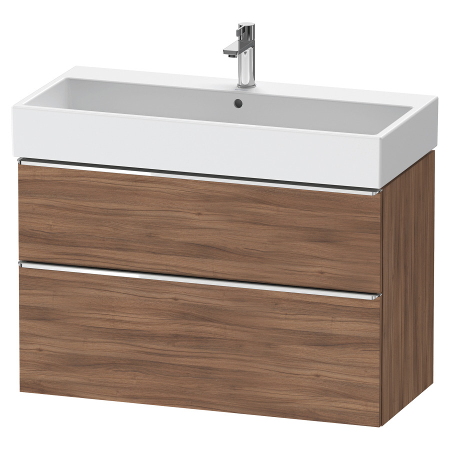 Élément inférieur  D-NEO
98.4 x 62.5 x 44.2 cm, montage mural
élément de tiroir, 2&nbsp;tiroirs
pour lavabo 212387/388