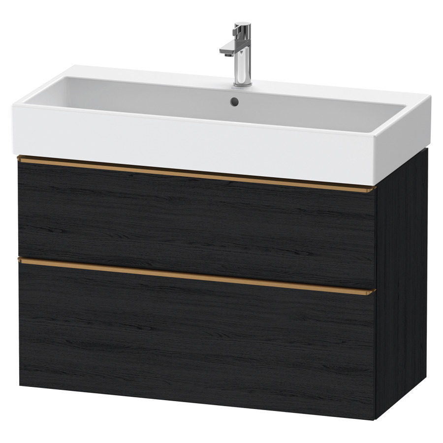 Élément inférieur  D-NEO
98.4 x 62.5 x 44.2 cm, montage mural
élément de tiroir, 2&nbsp;tiroirs
pour lavabo 212387/388