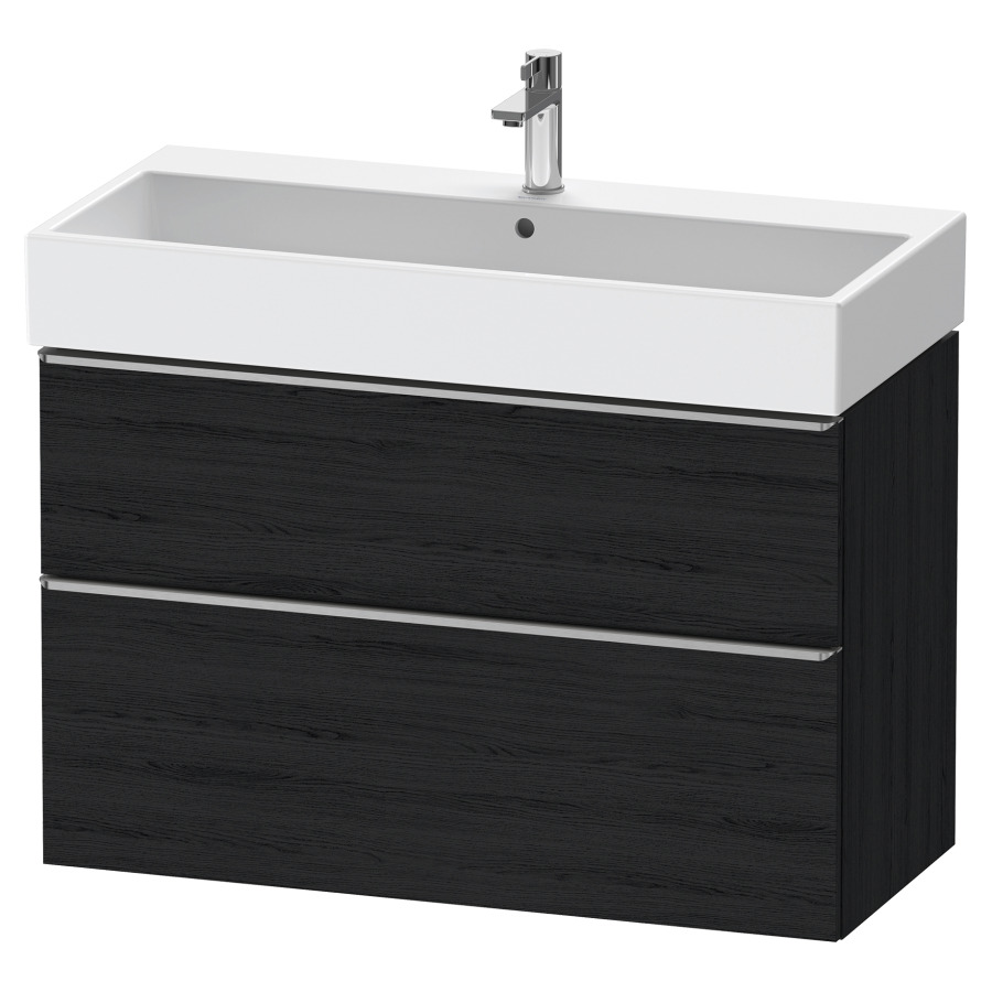Élément inférieur  D-NEO
98.4 x 62.5 x 44.2 cm, montage mural
élément de tiroir, 2&nbsp;tiroirs
pour lavabo 212387/388