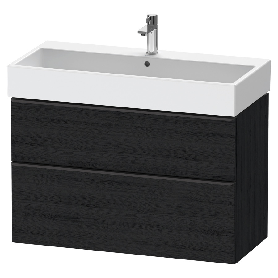 Élément inférieur  D-NEO
98.4 x 62.5 x 44.2 cm, montage mural
élément de tiroir, 2&nbsp;tiroirs
pour lavabo 212387/388