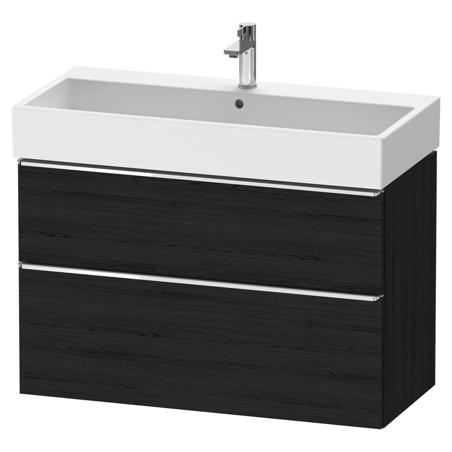 Élément inférieur  D-NEO
98.4 x 62.5 x 44.2 cm, montage mural
élément de tiroir, 2&nbsp;tiroirs
pour lavabo 212387/388