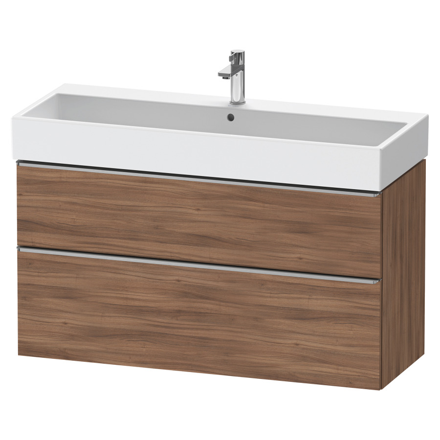 Élément inférieur  D-NEO
118.4 x 62.5 x 44.2 cm, montage mural
élément de tiroir, 2&nbsp;tiroirs
pour lavabo 212391/392