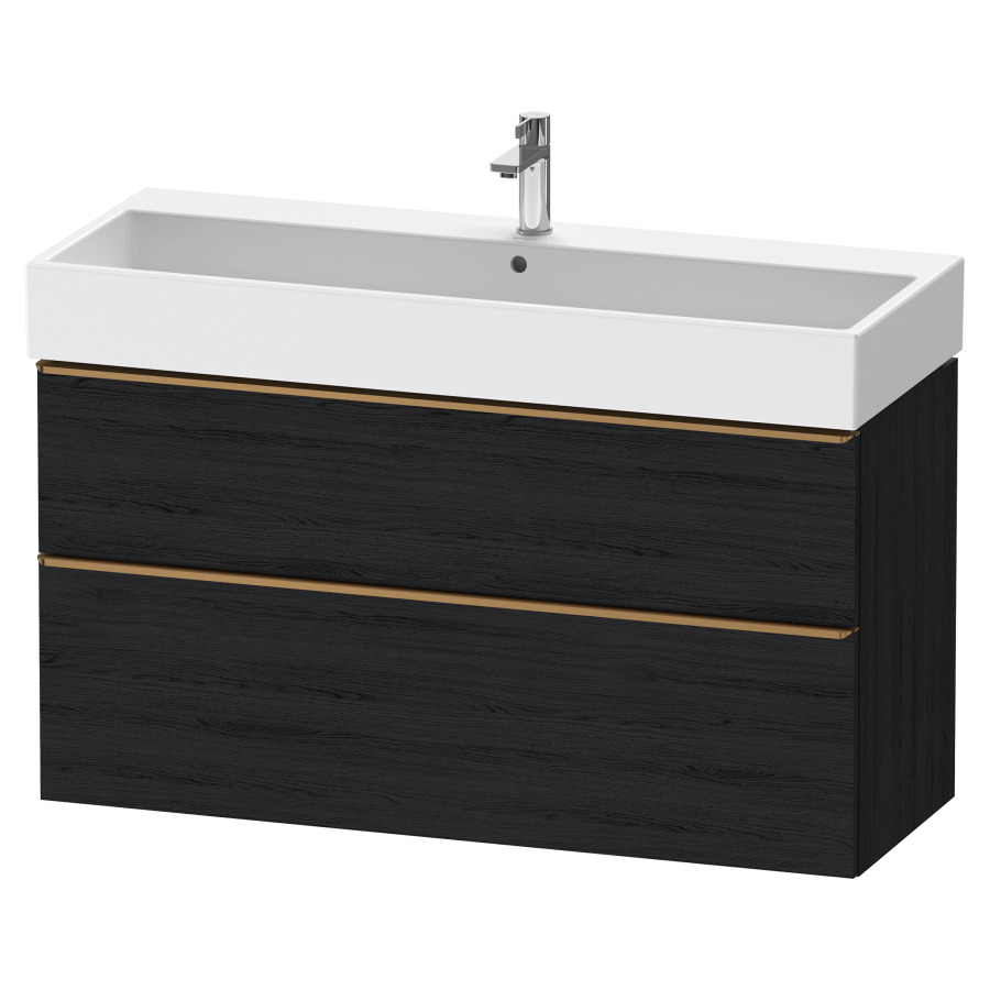 Élément inférieur  D-NEO
118.4 x 62.5 x 44.2 cm, montage mural
élément de tiroir, 2&nbsp;tiroirs
pour lavabo 212391/392