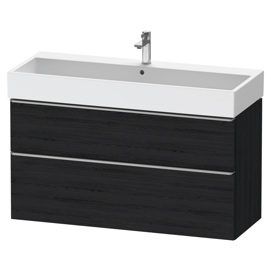Élément inférieur  D-NEO
118.4 x 62.5 x 44.2 cm, montage mural
élément de tiroir, 2&nbsp;tiroirs
pour lavabo 212391/392