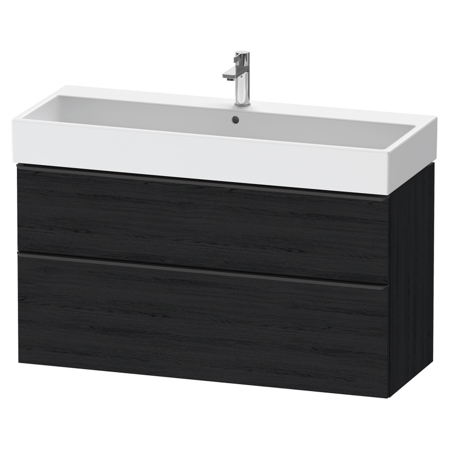 Élément inférieur  D-NEO
118.4 x 62.5 x 44.2 cm, montage mural
élément de tiroir, 2&nbsp;tiroirs
pour lavabo 212391/392