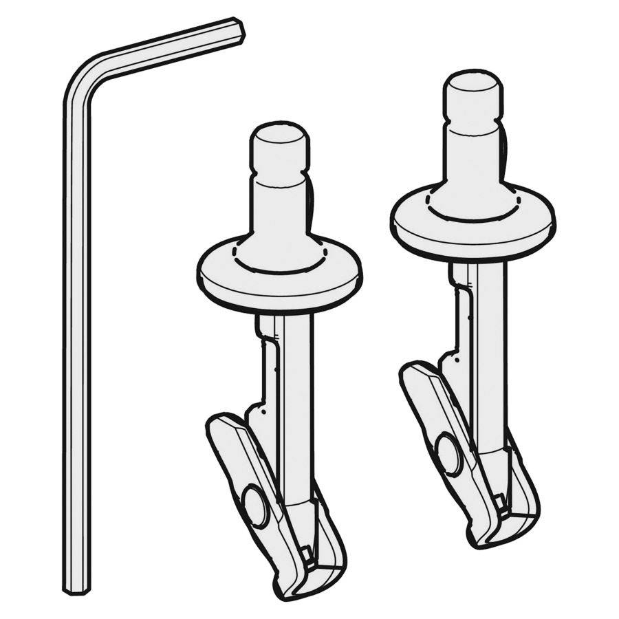 Set de boulons de fixation
pour siège de WC iCon
EasyMount