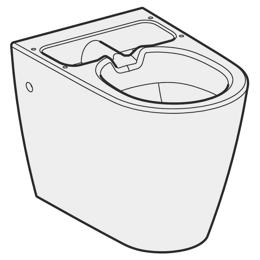 Cuvette au sol céram. seulem.cuvette des toilettes