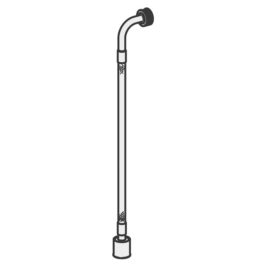 Tuyau renforcé 3/8"-1/2" coude à 90°