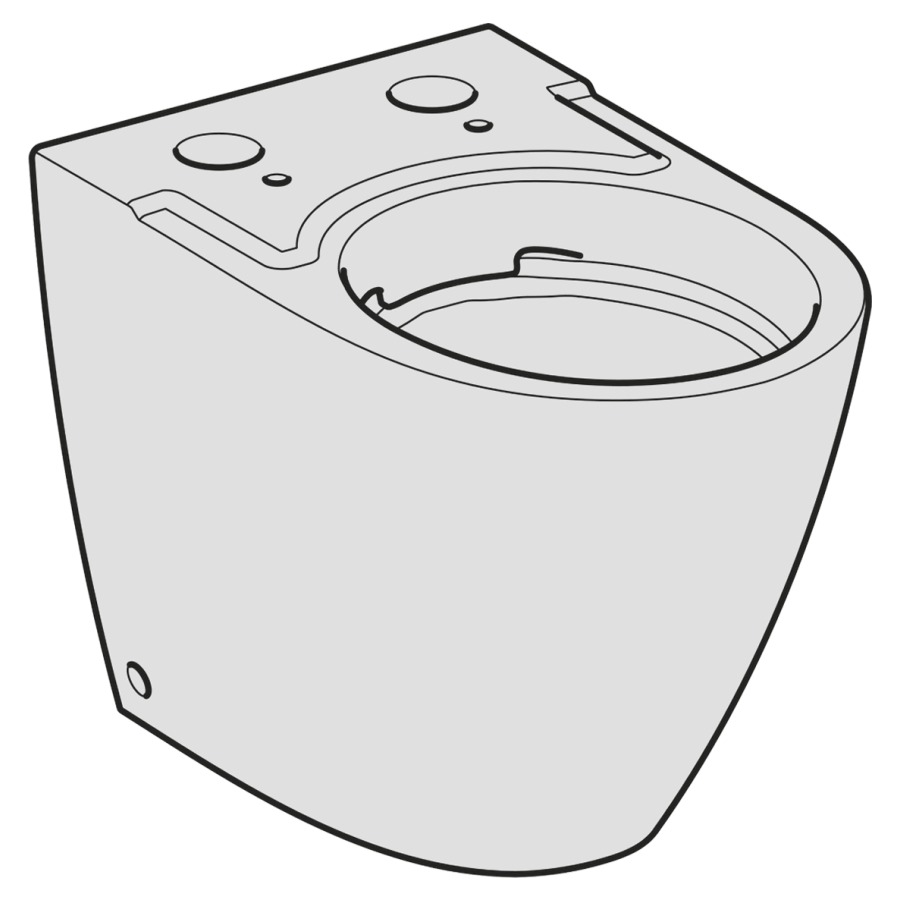 Cuvette au sol céram. seulem. cuvette d. toilettes