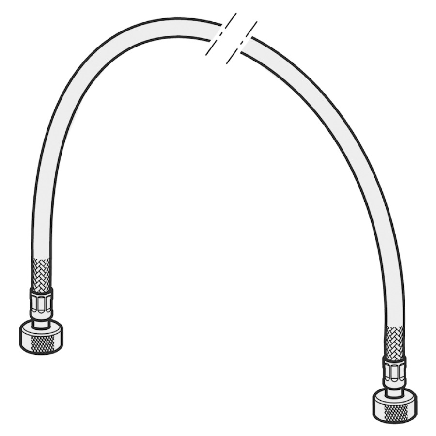 Tuyau renforcé 45 cm, pour urinoir Preda/Selva