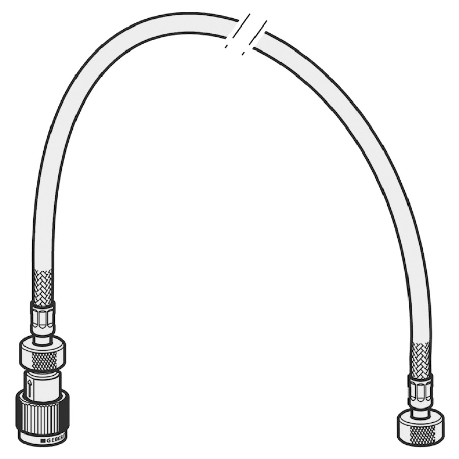 Tuyau renforcé 80 cm, pour urinoir Preda/Selva