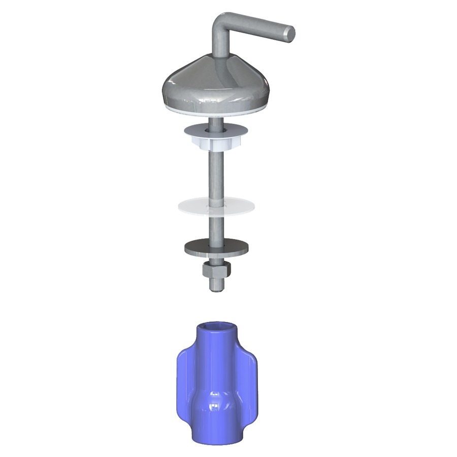 Charnières acier inoxidable pour Rondessa, jeu