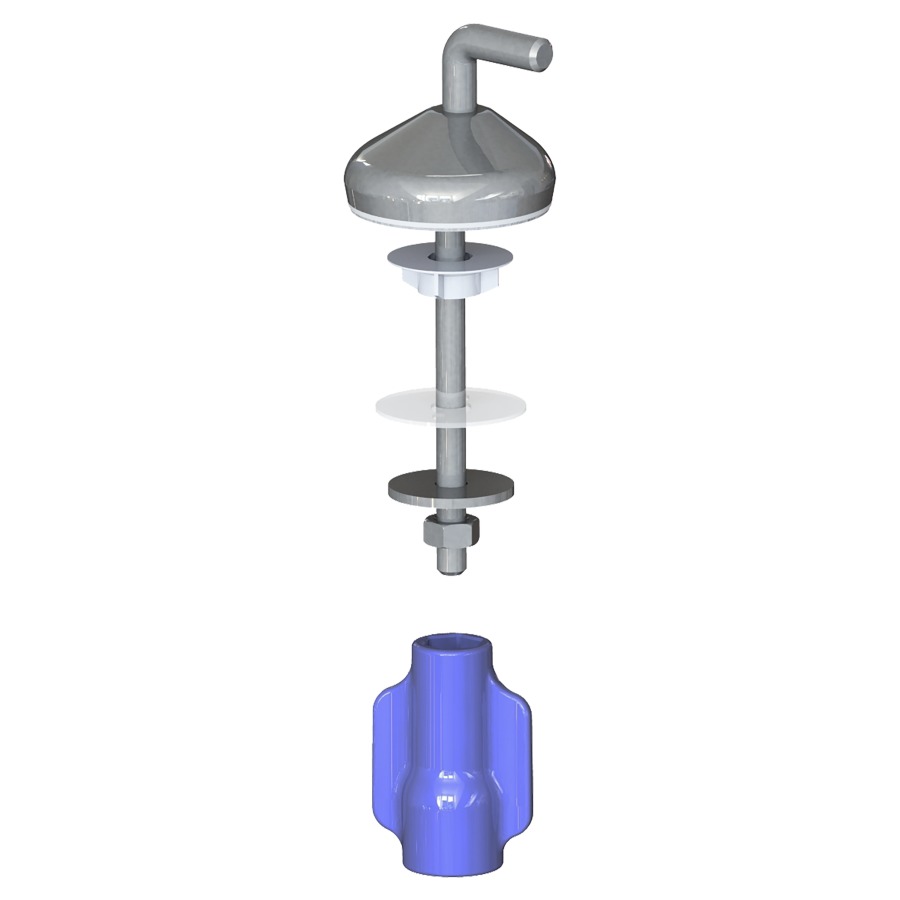 Charnières acier inoxidable pour Eurolux, jeu
