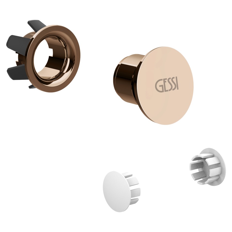 Set GESSI TOTAL LOOK
de bouchons de trop-plein et
de couvercle pour toilettes
murales, siège de WC ou bidet
mural