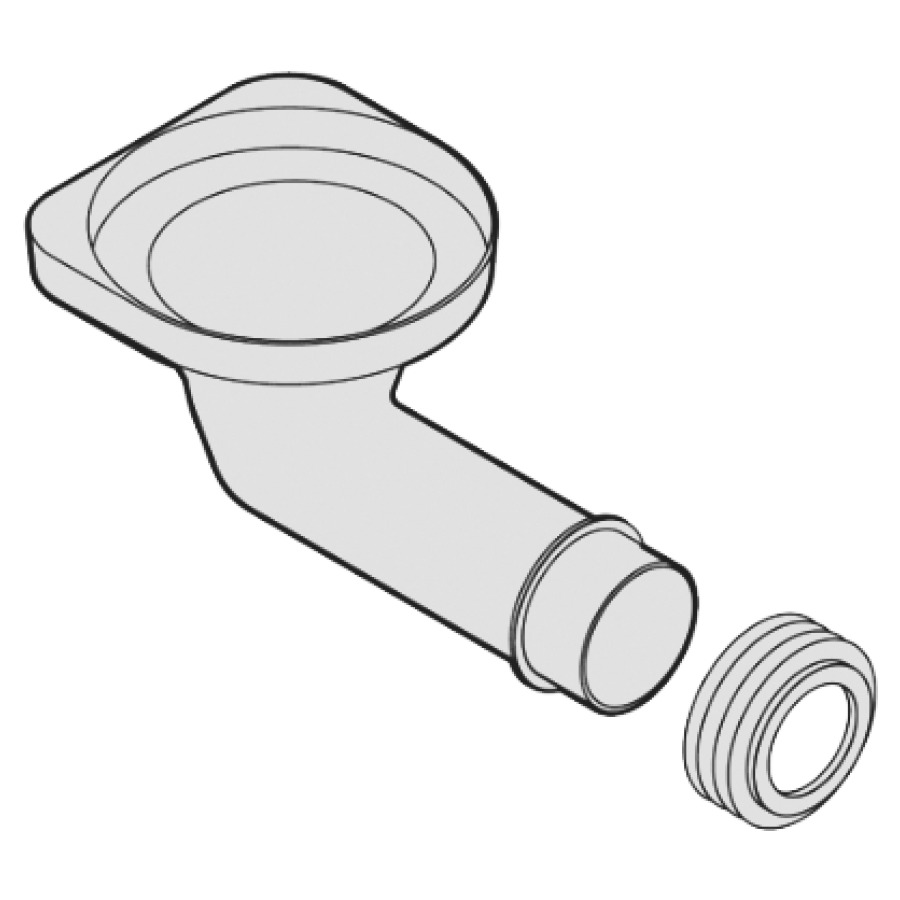 Raccord tube de chasse Laufen