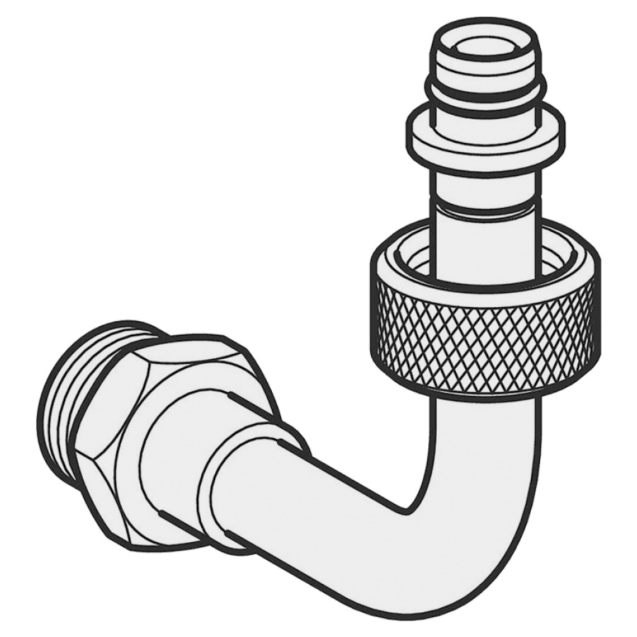 Coude de raccordement d'étanchéité radiale