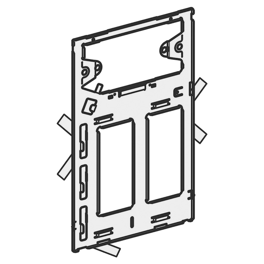 Tôle de fixation pour plaque Design