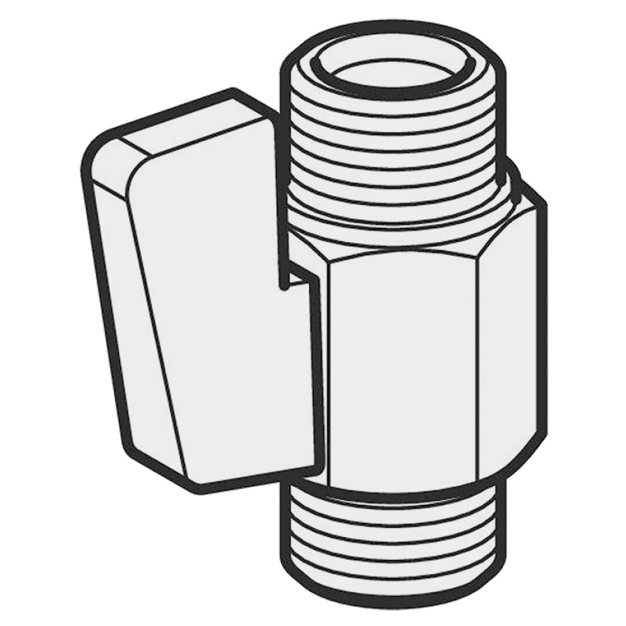Robinet à bille 3/8" pour installation complète
