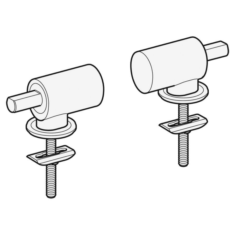 Set de charnières GEBERIT
pour siège de WC
Quick-Release mécanique