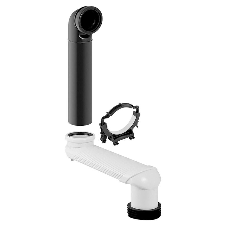 Coude de déviation WC PVC D 90 x 110