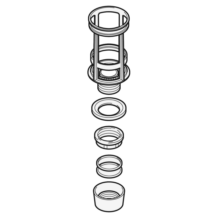 Bassin avec bouchon à vis
pour cloche 816.420, 663, 664
pour chasse d'eau basse
1963-75