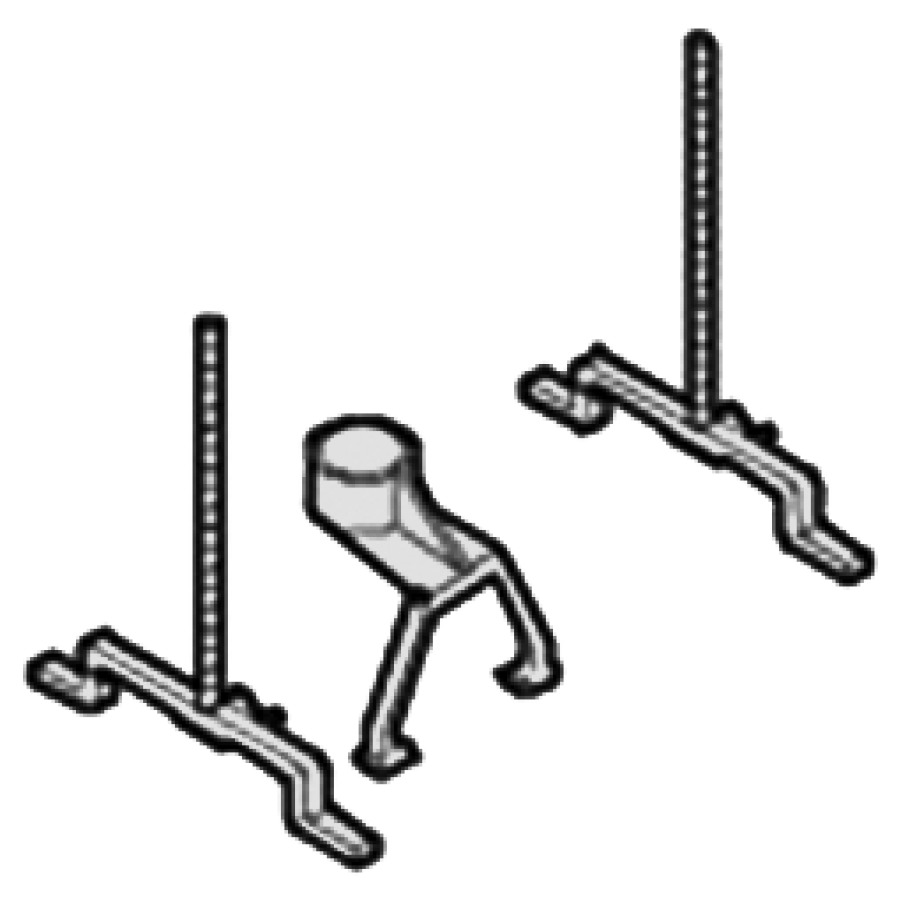 Set de transformation GEBERIT
pour chasse d'eau à encastrer
110.620 1986-1998
transformation sur plaque de
fermeture 300 T