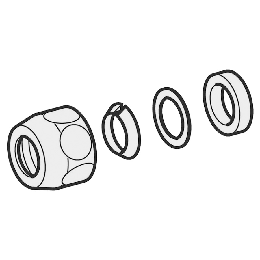 Raccord presse-étoupe 3/8" x 10 mm