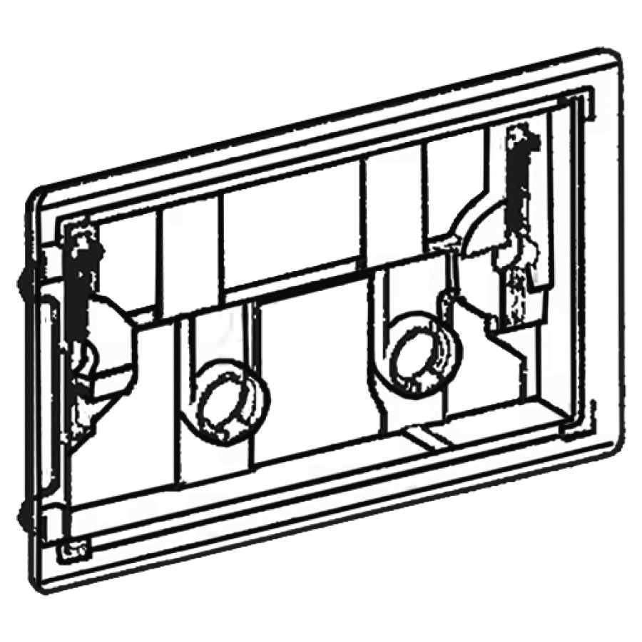 Cadre de fixation p. plaque de fermeture Omega