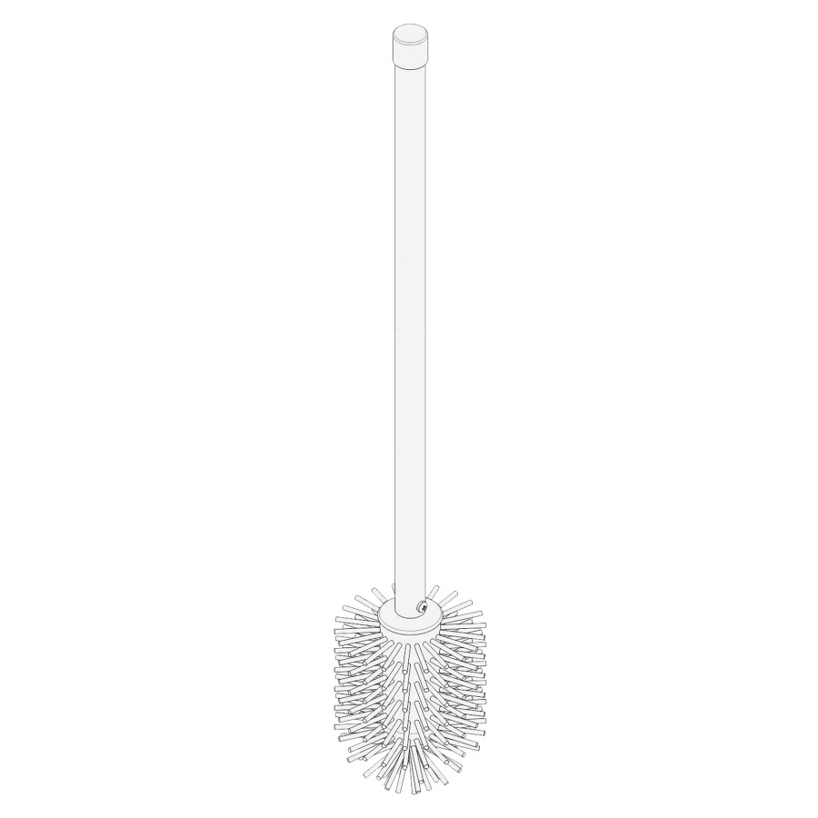 Brosse seule encliquetable pour portes-balai de WC