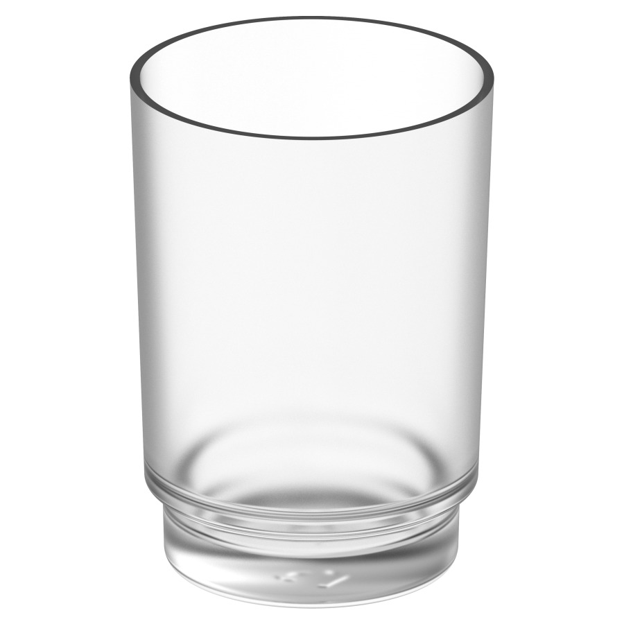 Verre mat et récipient distributeur de savon