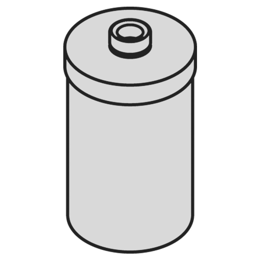 Récipient en verre cristal satiné