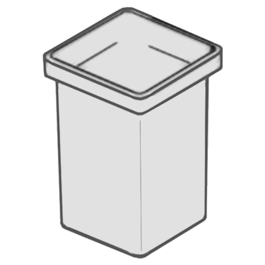 Récipient en verre NEW LEA
satiné, pour porte-balai de WC