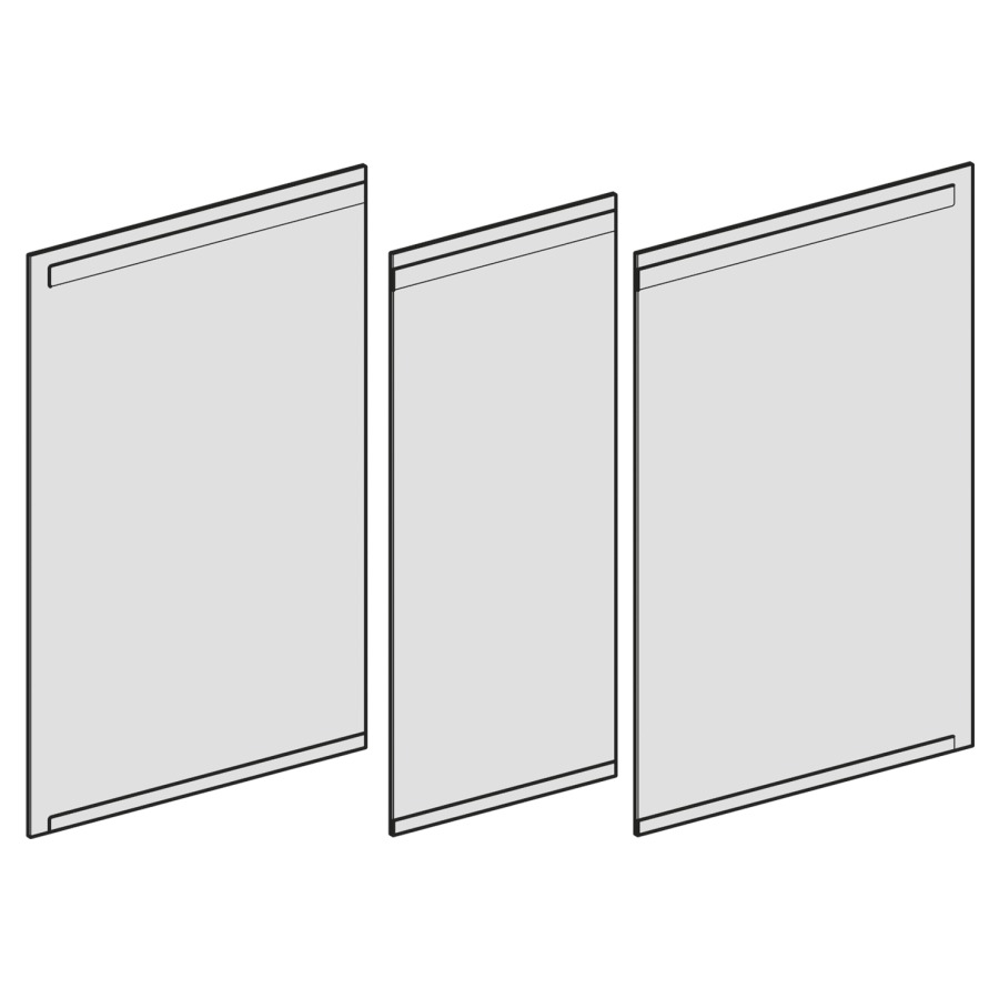 Set de portes p. armoire de toilette Option 120 cm