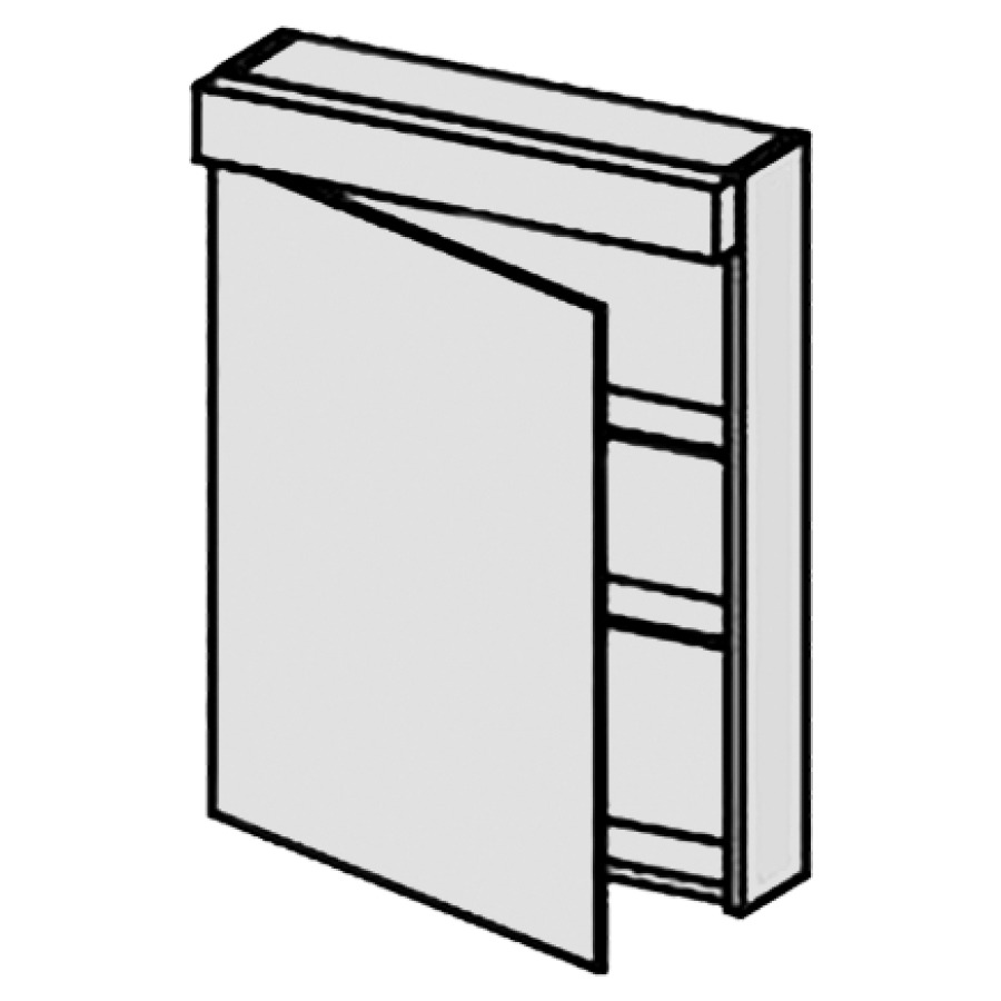 Ecran d'éclairage en opal
90 cm, pour armoire de
toilette DLD, FML I, SOFTLINE
DUPLEX