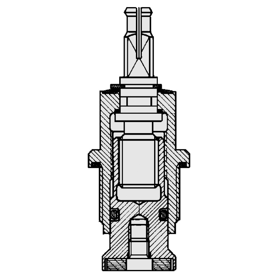 Dessus de robinet modèle plat, M 20 x 1,25 mm